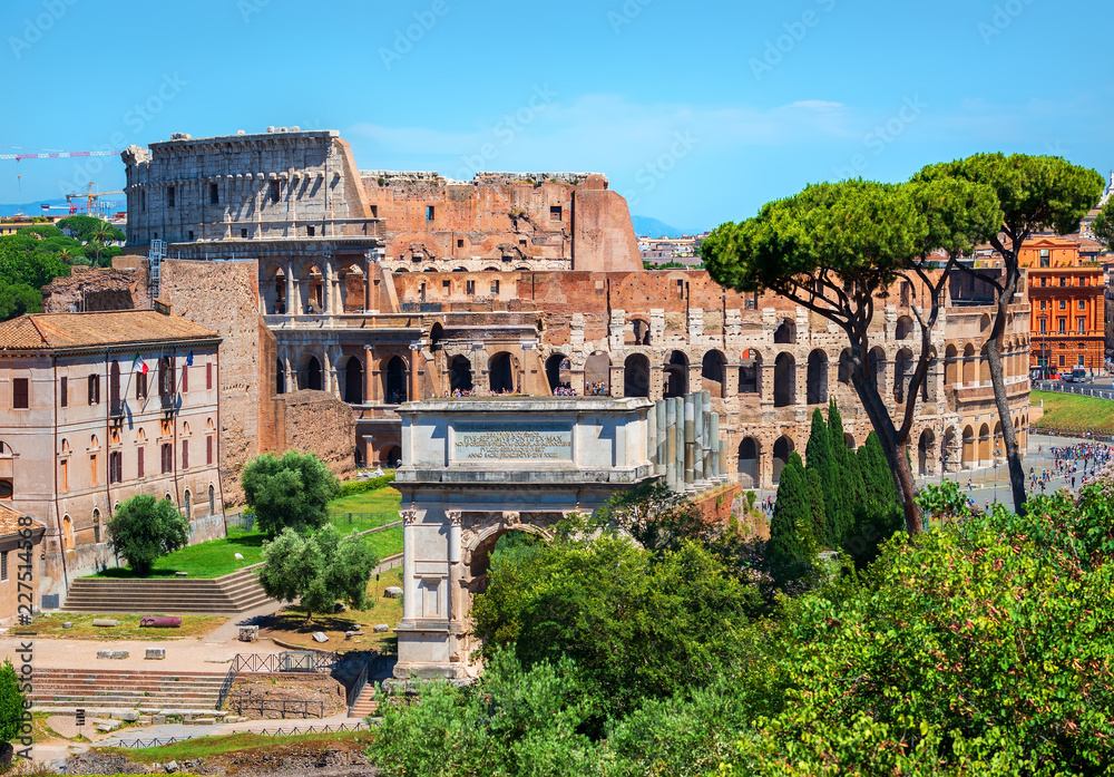 Colosseum and Arc of Constantine