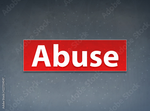Abuse Red Banner Abstract Background