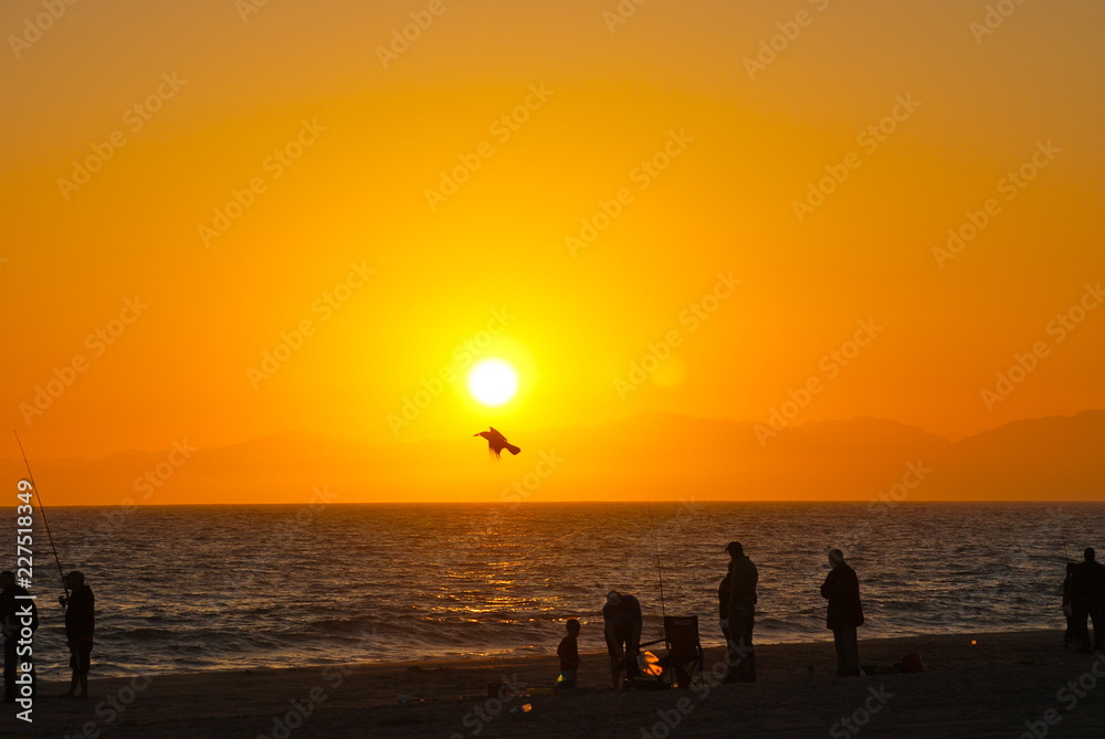 Sunset over Malibu