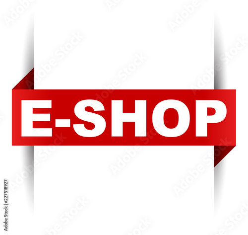 red vector banner eshop