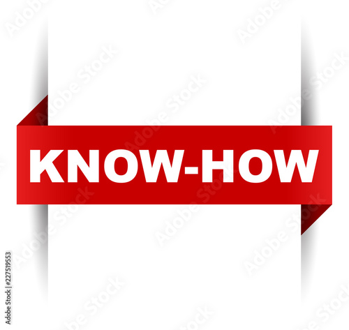 red vector banner know how