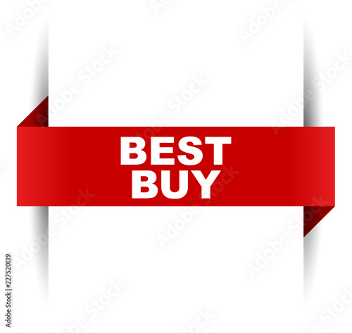 red vector banner best buy