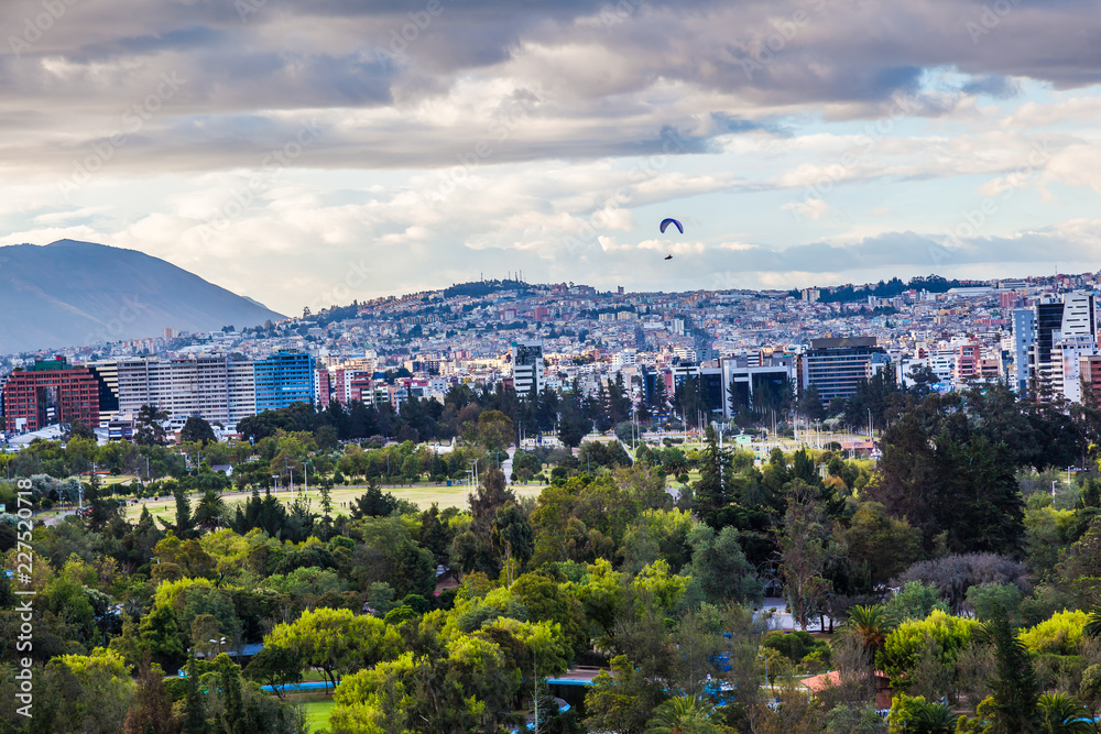 Fototapeta premium Panoramic view of Quito