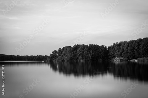 fishinghut on a lake in brandenbury photo
