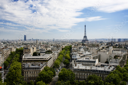 Photography View of Eiffel Tower in city, Paris, France