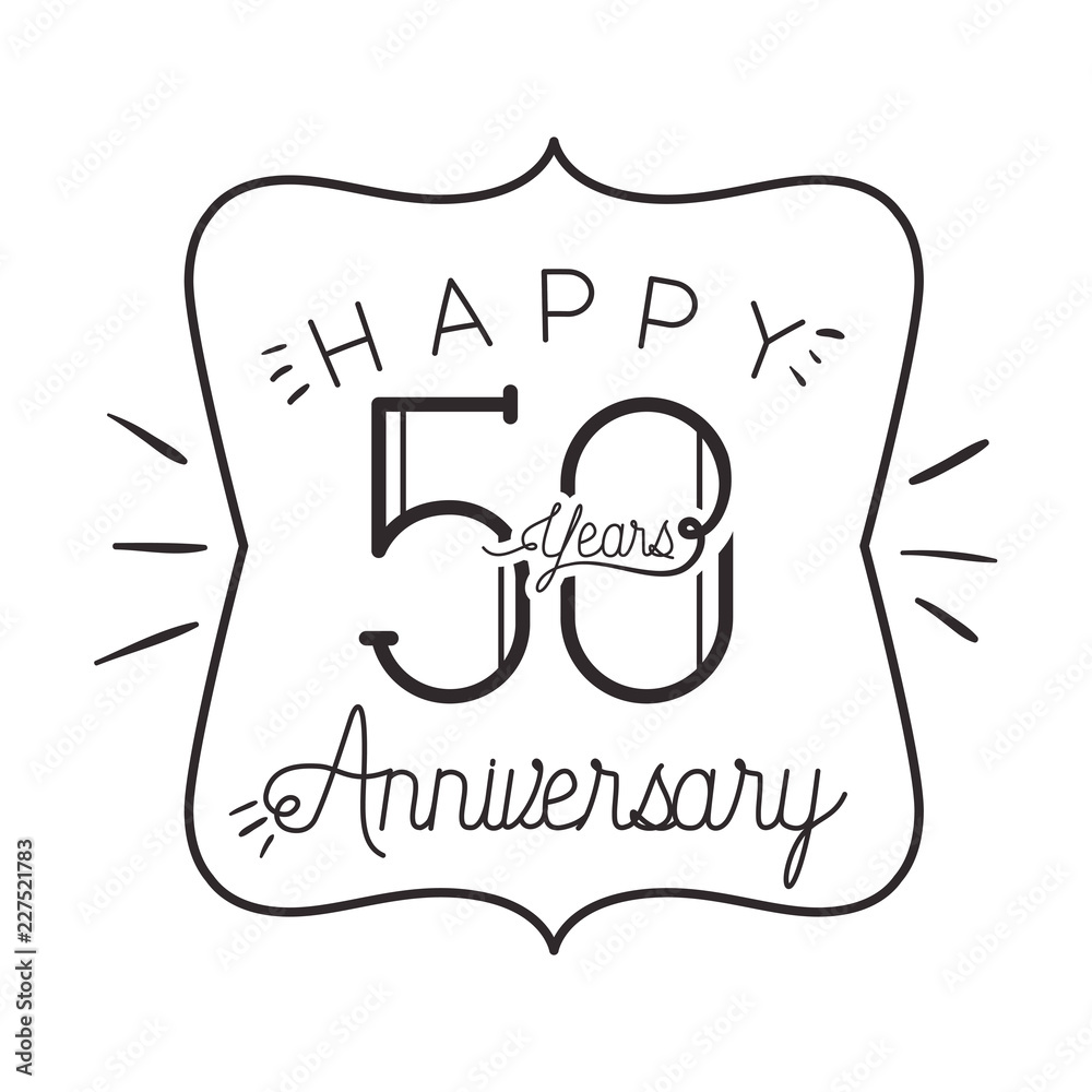 number 50 for anniversary celebration card icon number 50 for anniversary celebration card icon