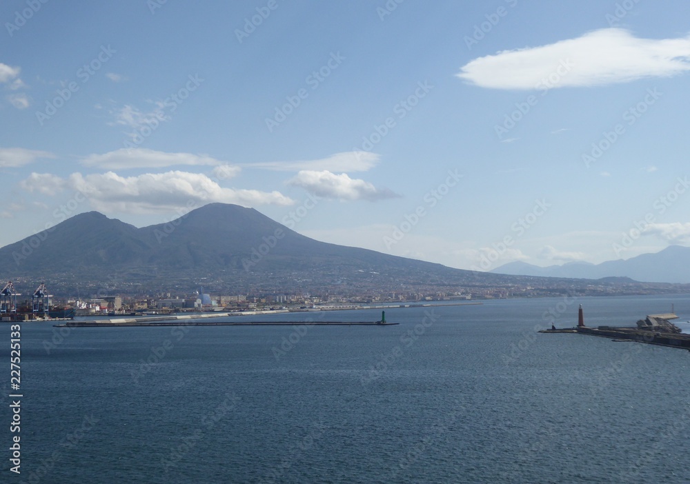 Naklejka premium Blick auf den Vesuv