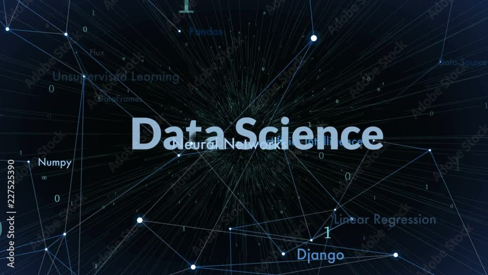 data science technology concept background