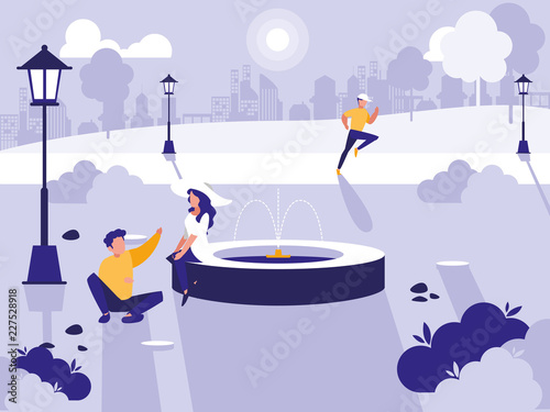 people in park avatar character