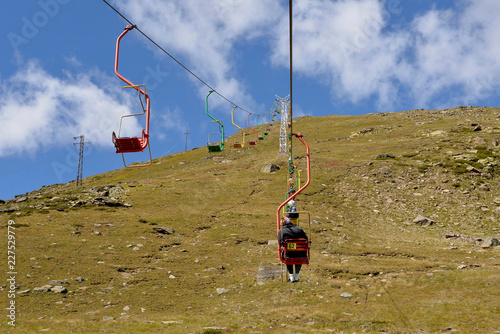 Cableway in the mountains of Kabardino-Balkaria