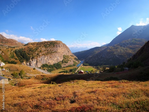 le mont cenis, frontiere france italie photo