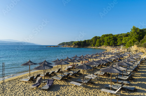 Banana beach on Skiathos island in Greece