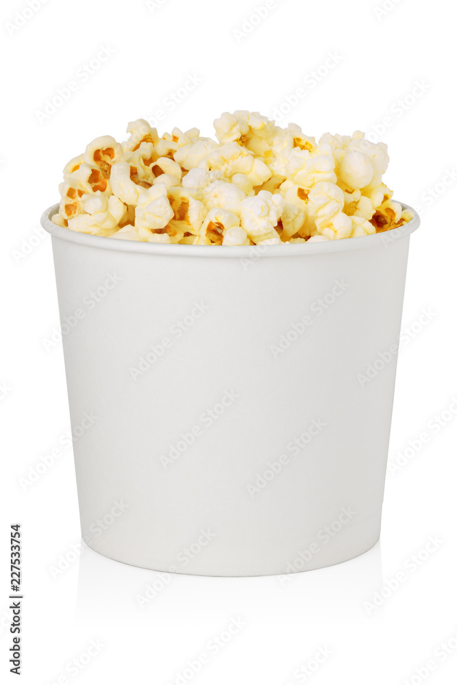 Popcorn bucket isolated Popcorn bucket isolated