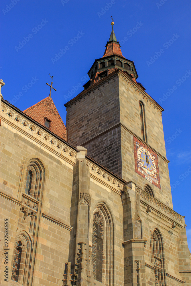Black Church in the Brasov town in Transylvania - Romania