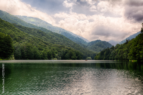 Fototapeta Naklejka Na Ścianę i Meble -  Biogradsko lake in national park Biogradska Gora