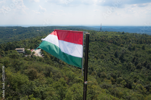 Hungarian flag in Normafa