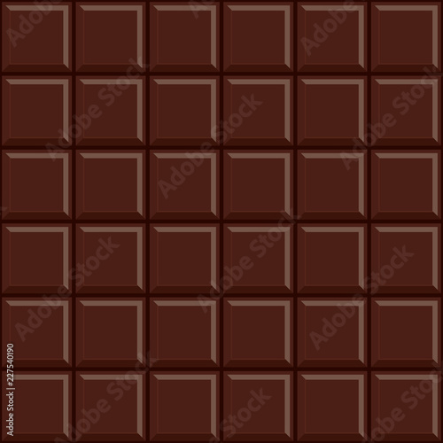 Seamless chocolate bar pattern background.