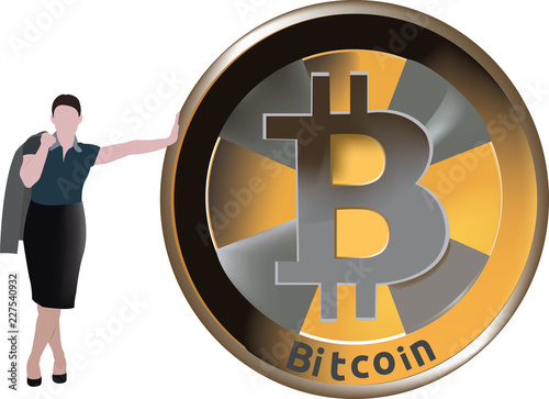 donna manager sorregge bitcoin