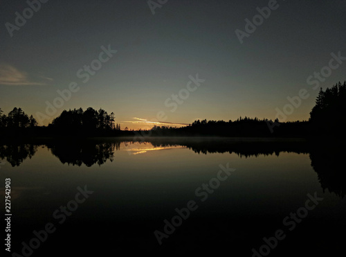 sunset on lake © Roman