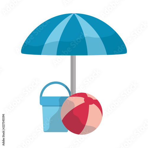 umbrella bucket and ball accessorie beach vacations