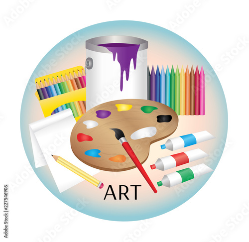 Art education subject icon
