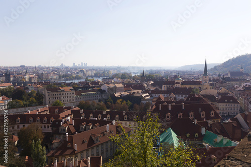 Wallpaper Mural Autumn Prague City with with its Buildings, Towers, Cathedrals and Bridges in the sunny Day, Czech Republic Torontodigital.ca