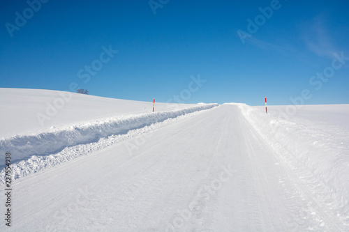 雪道と青空 © kinpouge