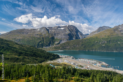 View of the Whittier and surrounding mountains, Alaska