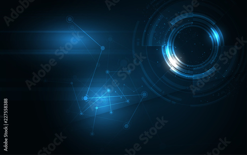Abstract technology background Hi-tech communication concept innovation background vector illustration