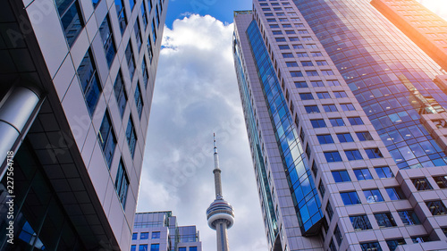 Photography Toronto financial district skyline