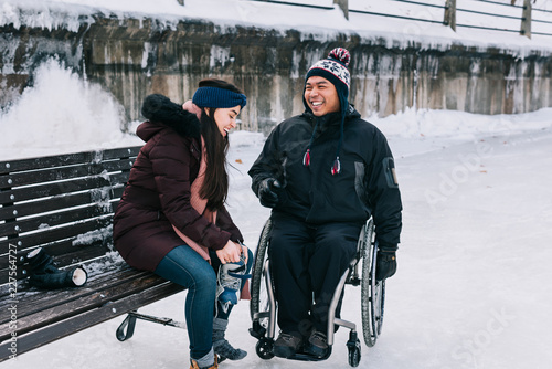 Skating on the canal