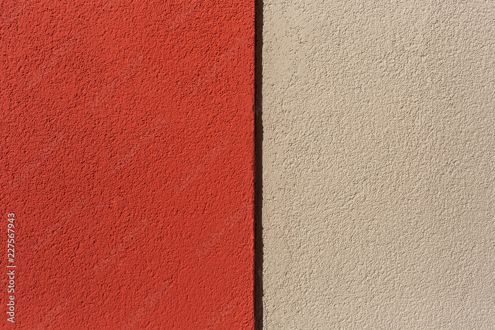 Fototapeta premium Facade plaster background. monolithic plaster decorative. Exterior building structure backdrop.