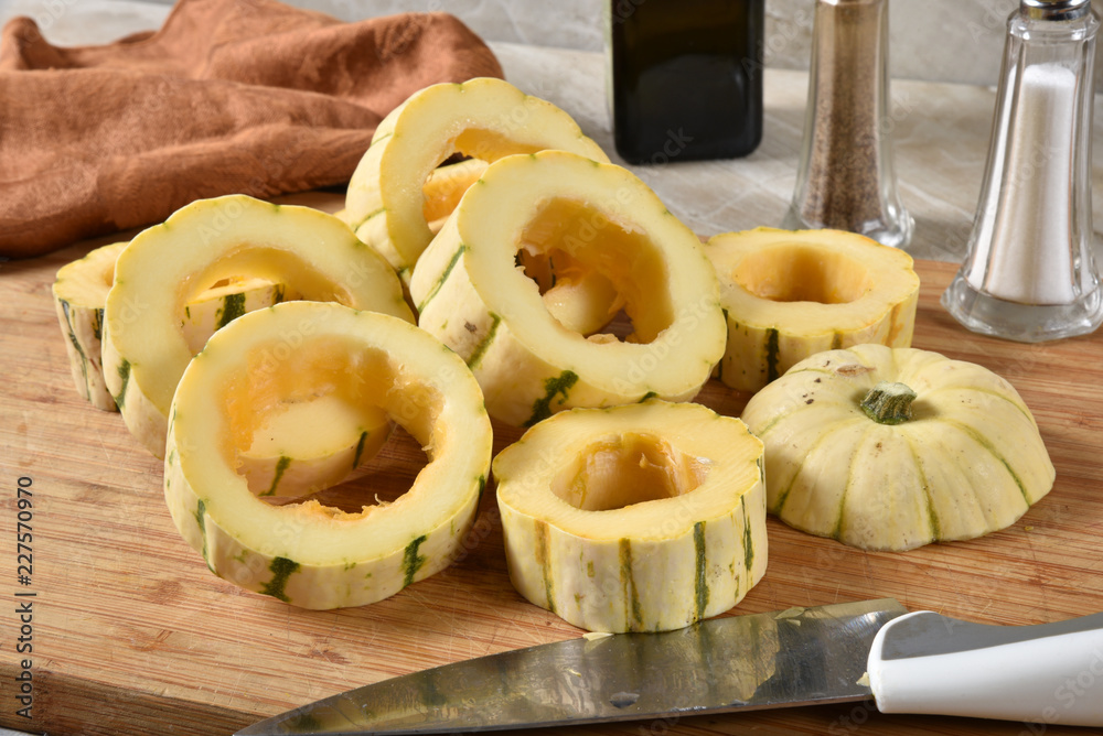 Sliced Delicata Squash