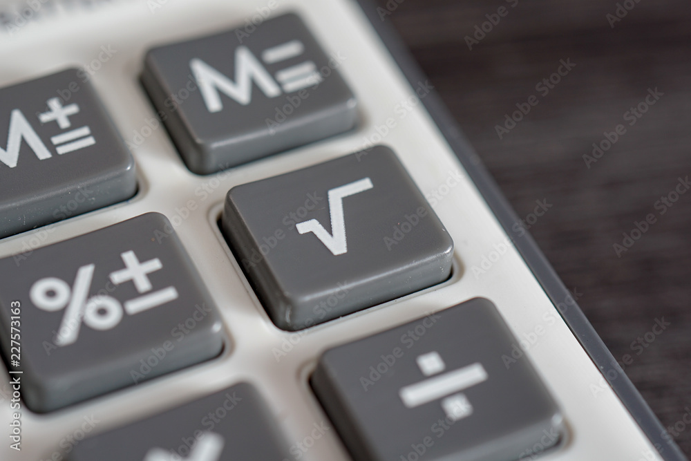 Calculator number buttons close up Calculator number buttons close up
