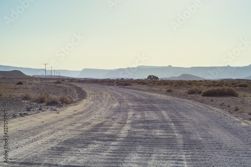 Loneliness and emptiness of the desert