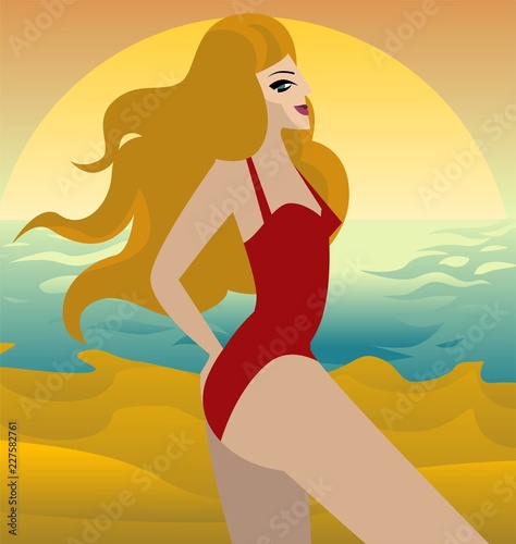 summer vacation girl