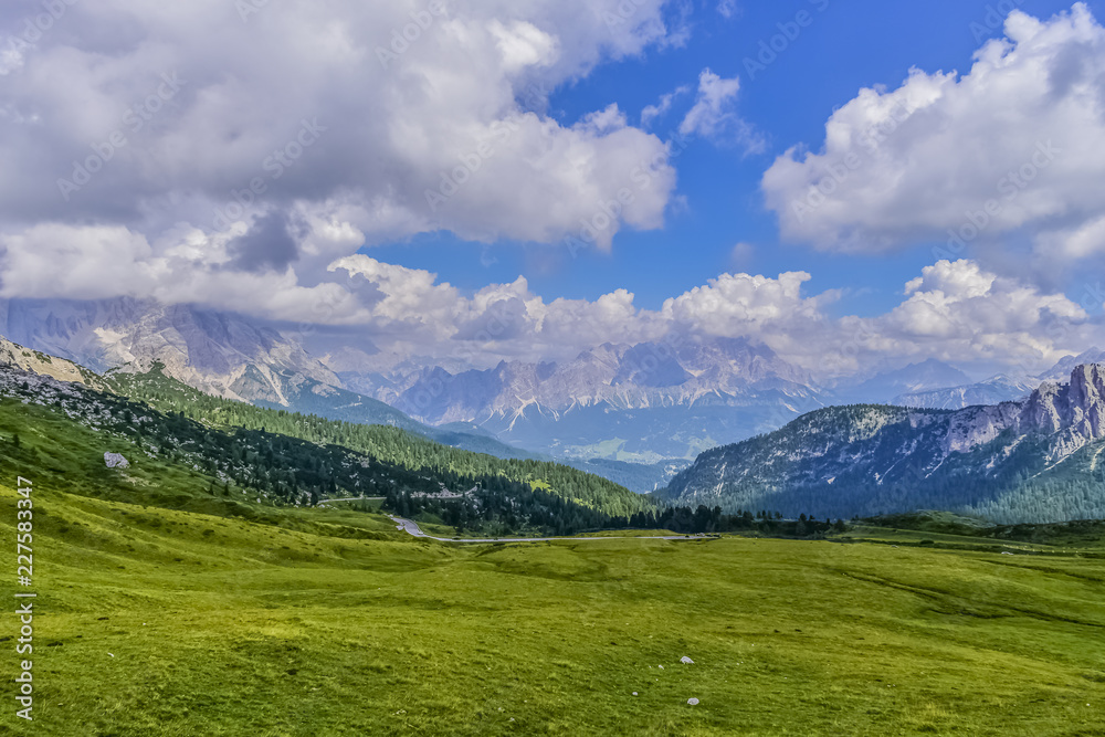 Fototapeta premium Dolomites Mountains Italy Cortina D'Ampezzo Giau Pass