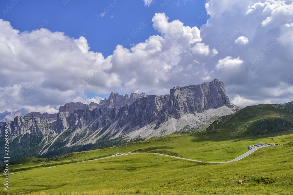 Obraz premium Dolomites Mountains Italy Cortina D'Ampezzo Giau Pass