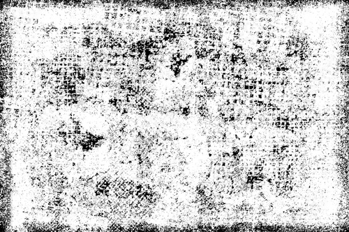 Wallpaper Mural Texture of scratches, cracks, dust, chips, scuffs. Abstract monochrome grunge background. Vintage black and white surface. Vector dark dirty pattern Torontodigital.ca