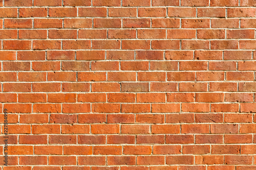 Red brick wall of 1940s house Red brick wall of 1940s house