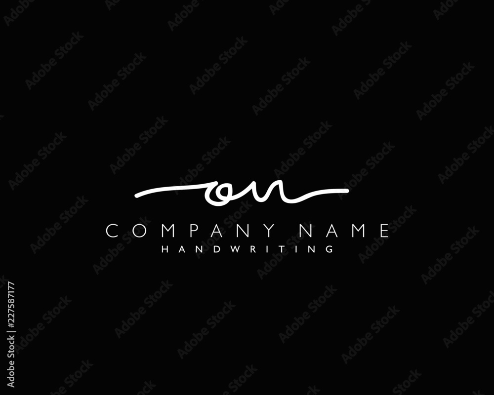 O N Initial handwriting logo O N Initial handwriting logo