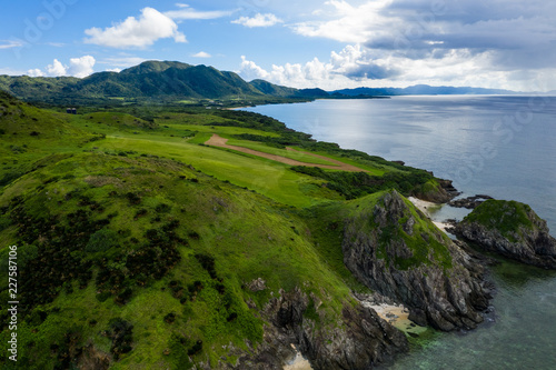 Cliff and seascape