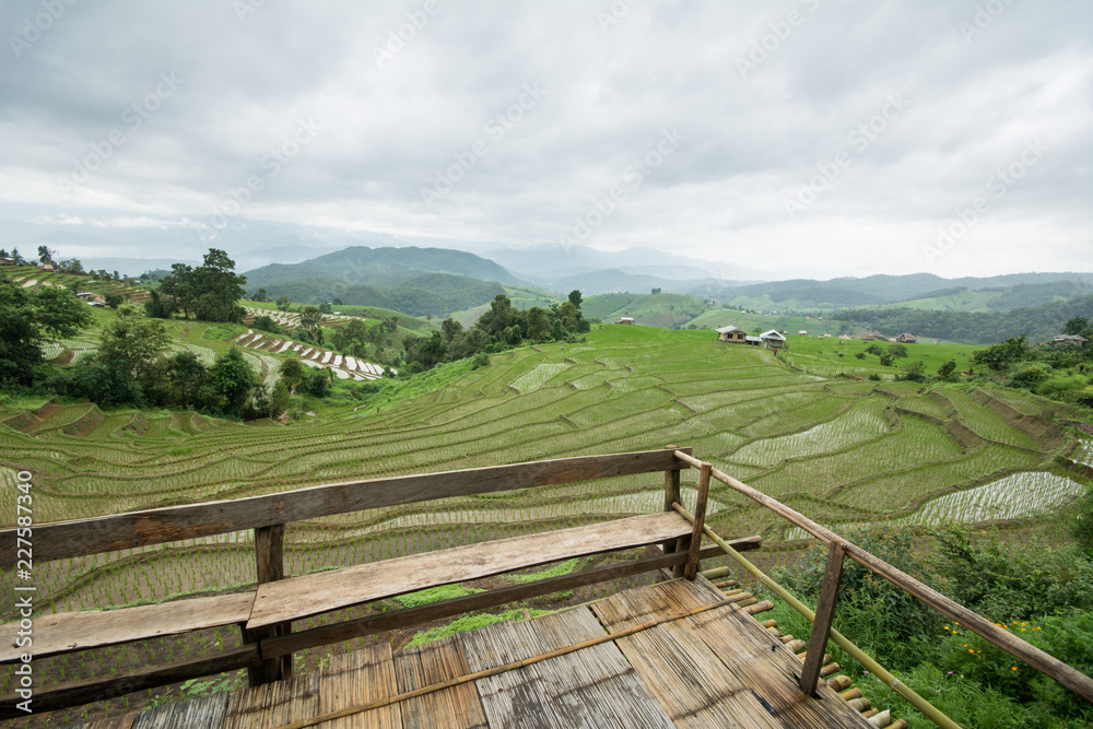 Resort and beautiful scenery in Thailand countryside, Homestay accommodation for tourists