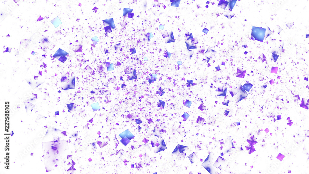 Abstract shiny blue particles. Chaotic fractal background. Digital art. 3D rendering. Abstract shiny blue particles. Chaotic fractal background. Digital art. 3D rendering.