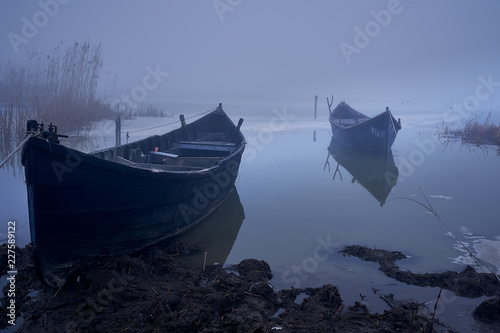 Boats on mist