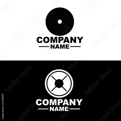 Simple Weight Plate Logo
