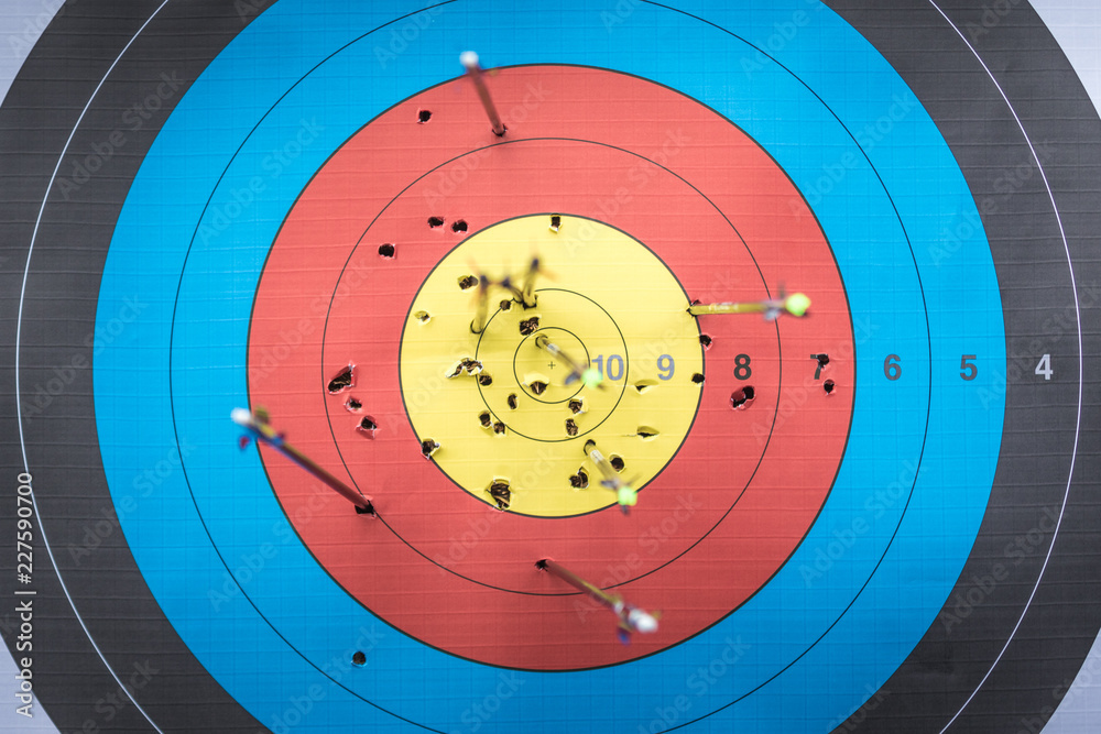 Arrows in a target Arrows in a target