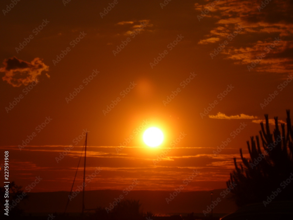 Naklejka premium Abendrot,Insel Rab