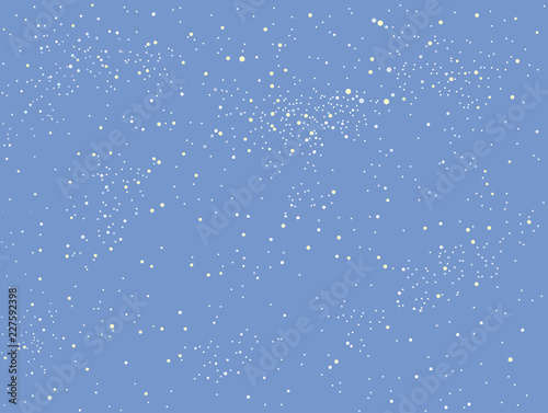 Blue Banner Snowflakes. Christmas or New Year.