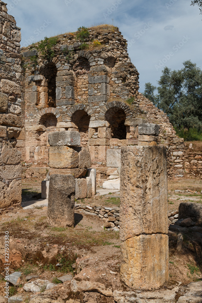 Ruins of the ancient town Nysa on the Maeander, Turkey
